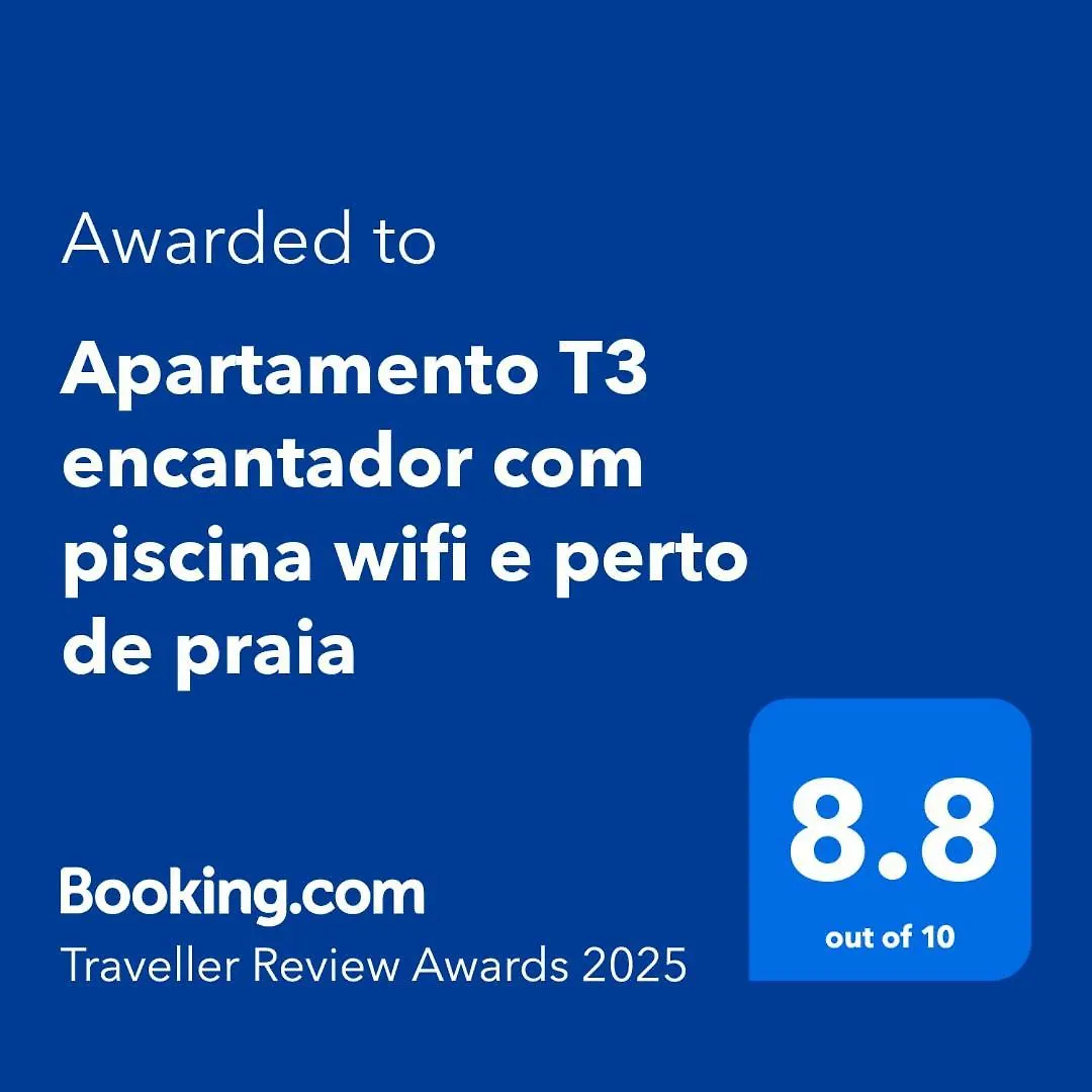 Appartement Apartamento T3 Encantador Com Piscina Wifi E Perto De Praia Santa Maria